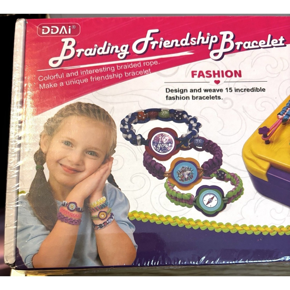 Braiding Friendship Bracelet Kit – 15 Bracelets – Complete DIY Craft Set - NEW!!